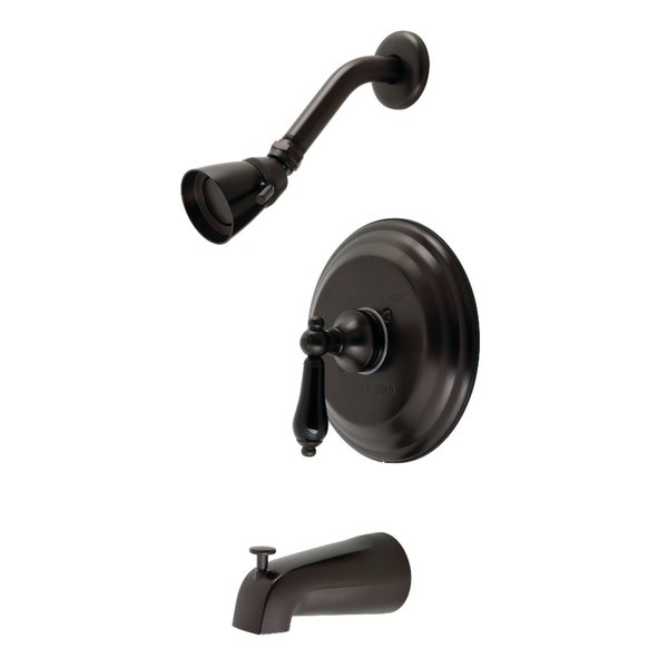 Kingston Brass KB3635PKL Tub and Shower Faucet, Oil Rubbed Bronze KB3635PKL